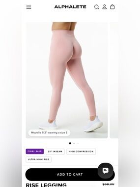 Amplify Ultra-High Rise Legging in Blossom S